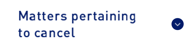 Matters pertaining to cancel